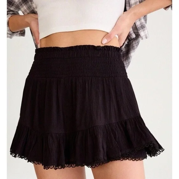 Black Aeropostale High Waisted Skort - Picture 4 of 4